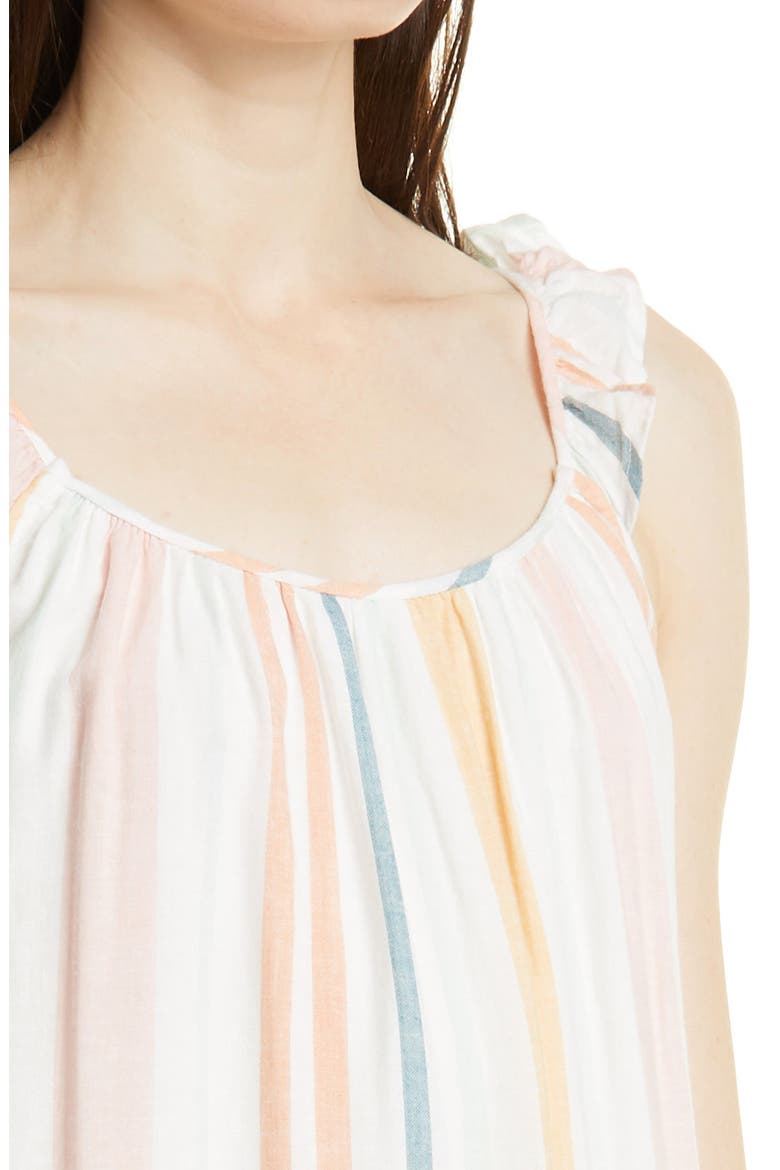 Capri Stripe Sleeveless Dress, Alternate, color, MELON STRIPE
