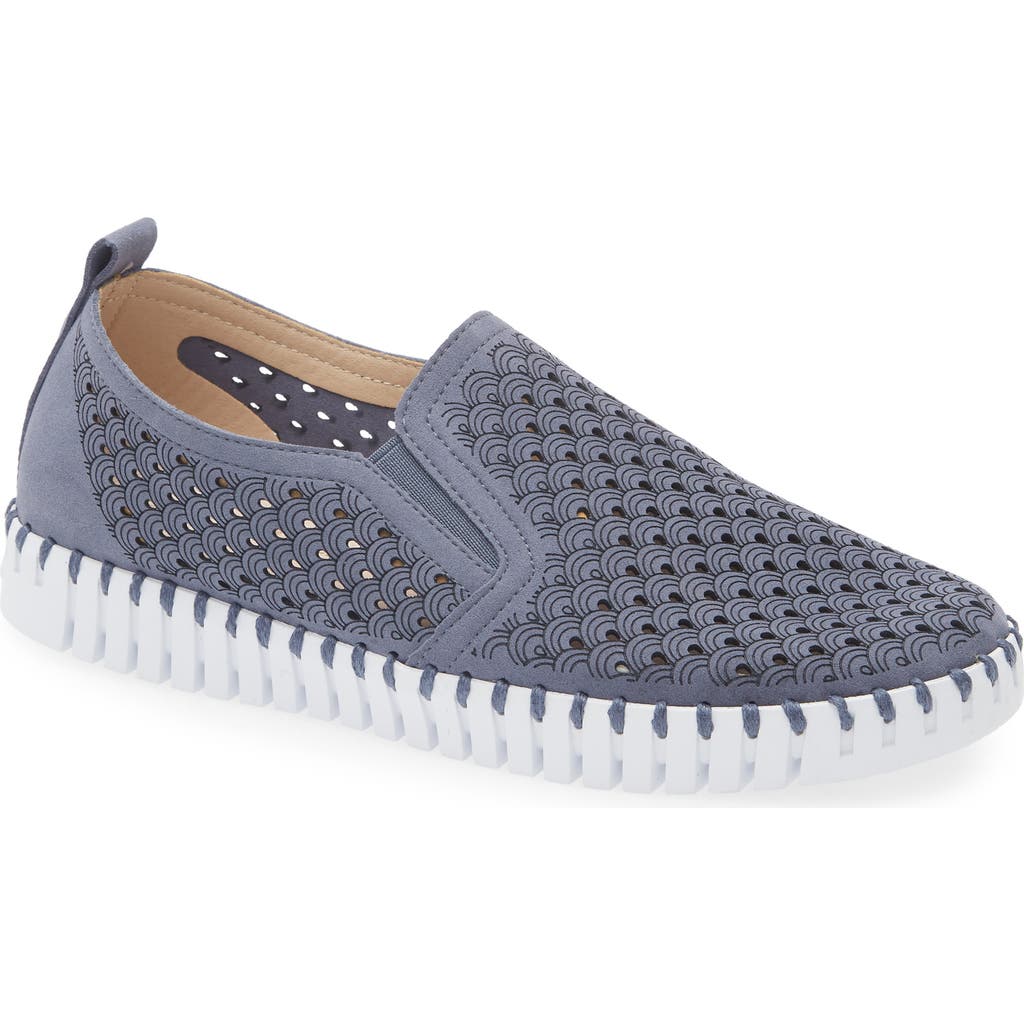 Ilse Jacobsen Tulip Slip-on Sneaker In Grey Blue