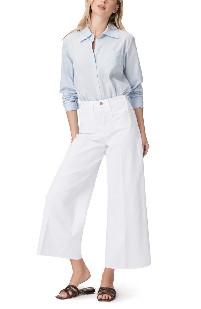 PAIGE Christa Cotton Button-Up Shirt, Alternate, color, 