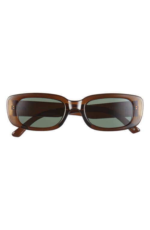 Aire Ceres 51mm Rectangular Sunglasses In Khaki/green Mono