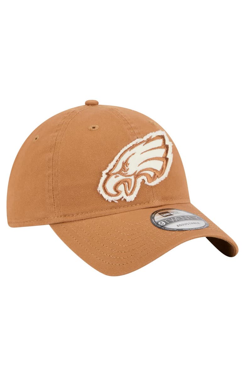 New Era Men's New Era Brown Philadelphia Eagles  Stamp 9TWENTY Adjustable Hat, Alternate, color, Brown