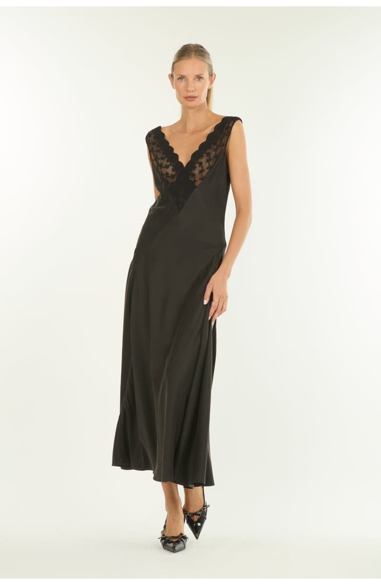 SECRET MISSION Paulette Dress, Alternate, color, Black