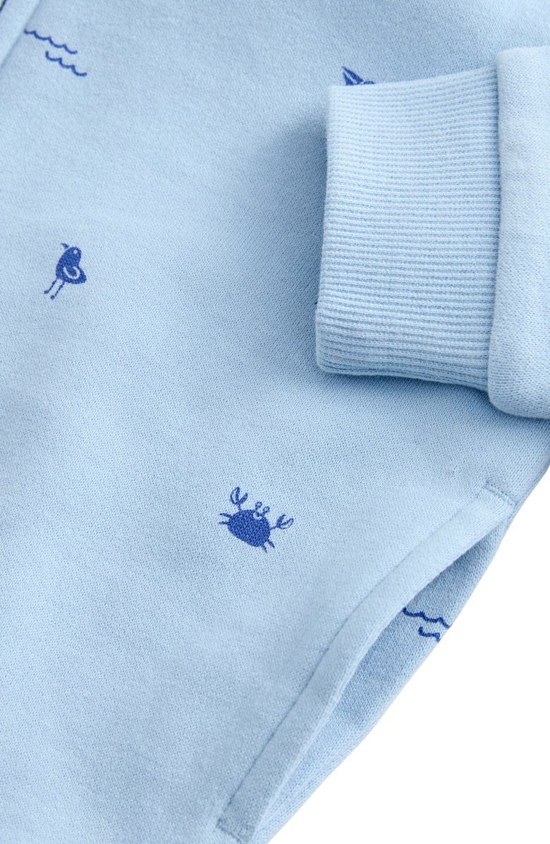 NEXT Kids' Seaside Print Cotton Zip-Up Hoodie, Alternate, color,