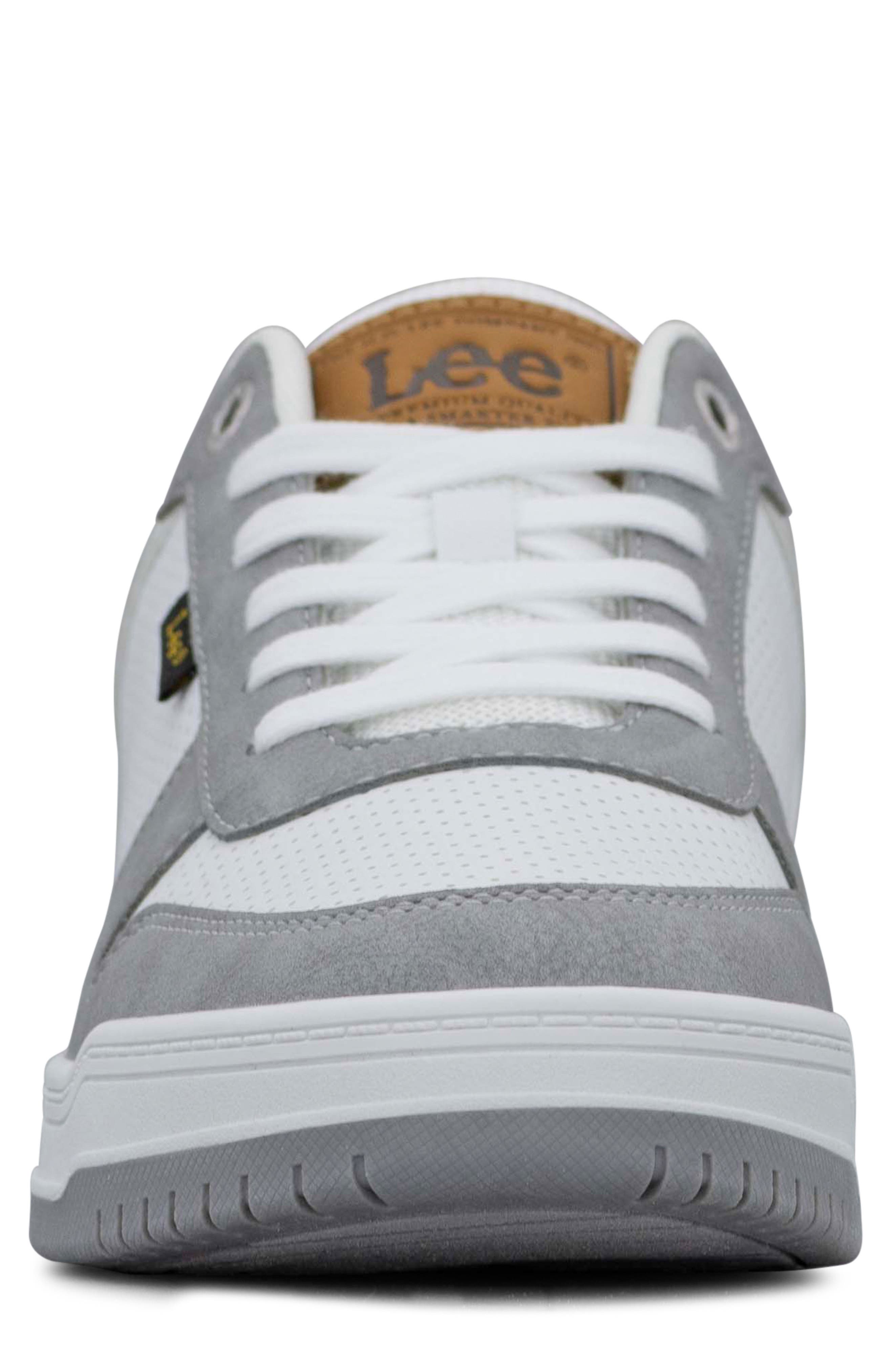 Specter Core Faux Leather Sneaker, Alternate, color, WHITE/ PLAT GREY/ DARK GREY