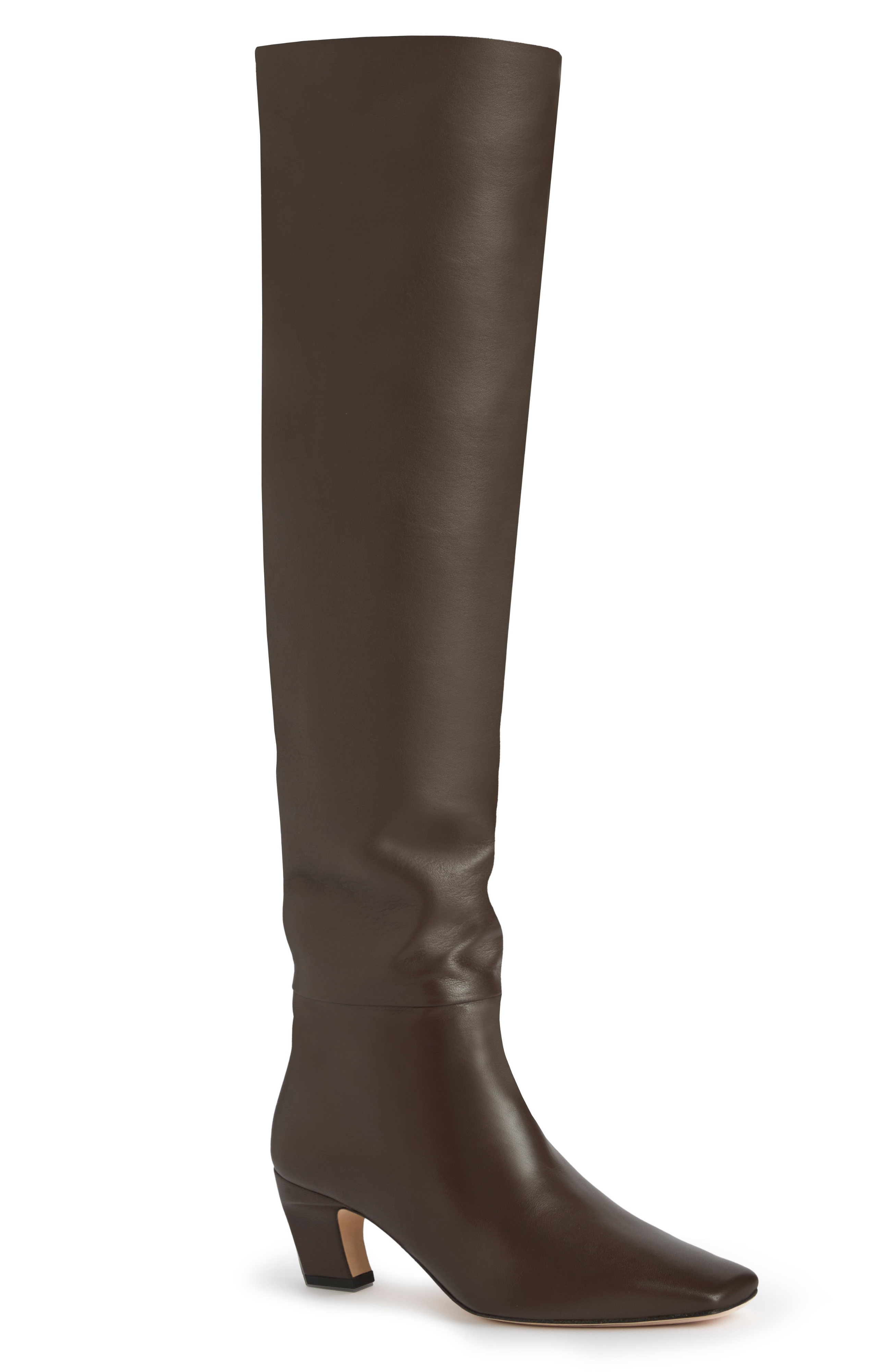 Meg Over The Knee Boot, Alternate, color, Brown Nappa