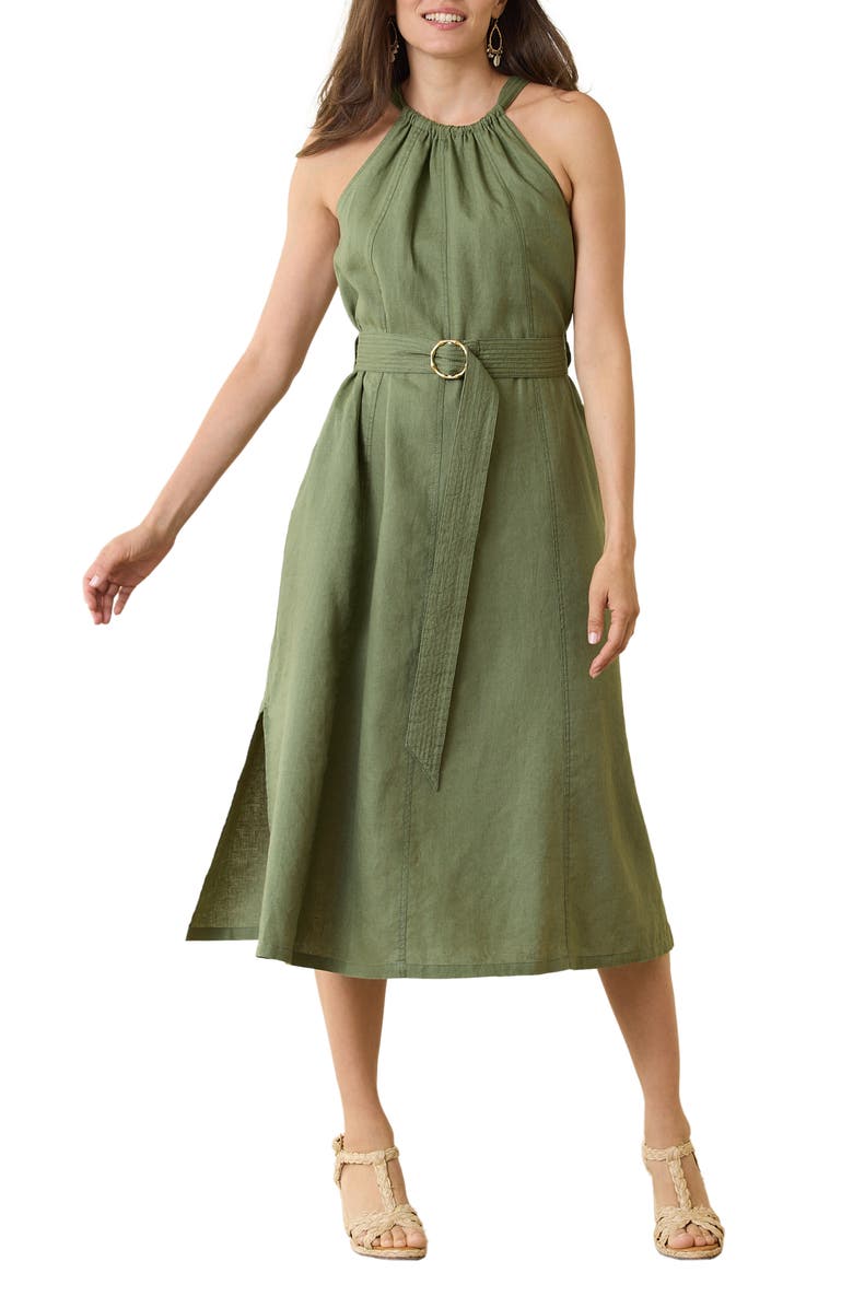 Tommy Bahama Coastalina Linen Midi Dress, Main, color,