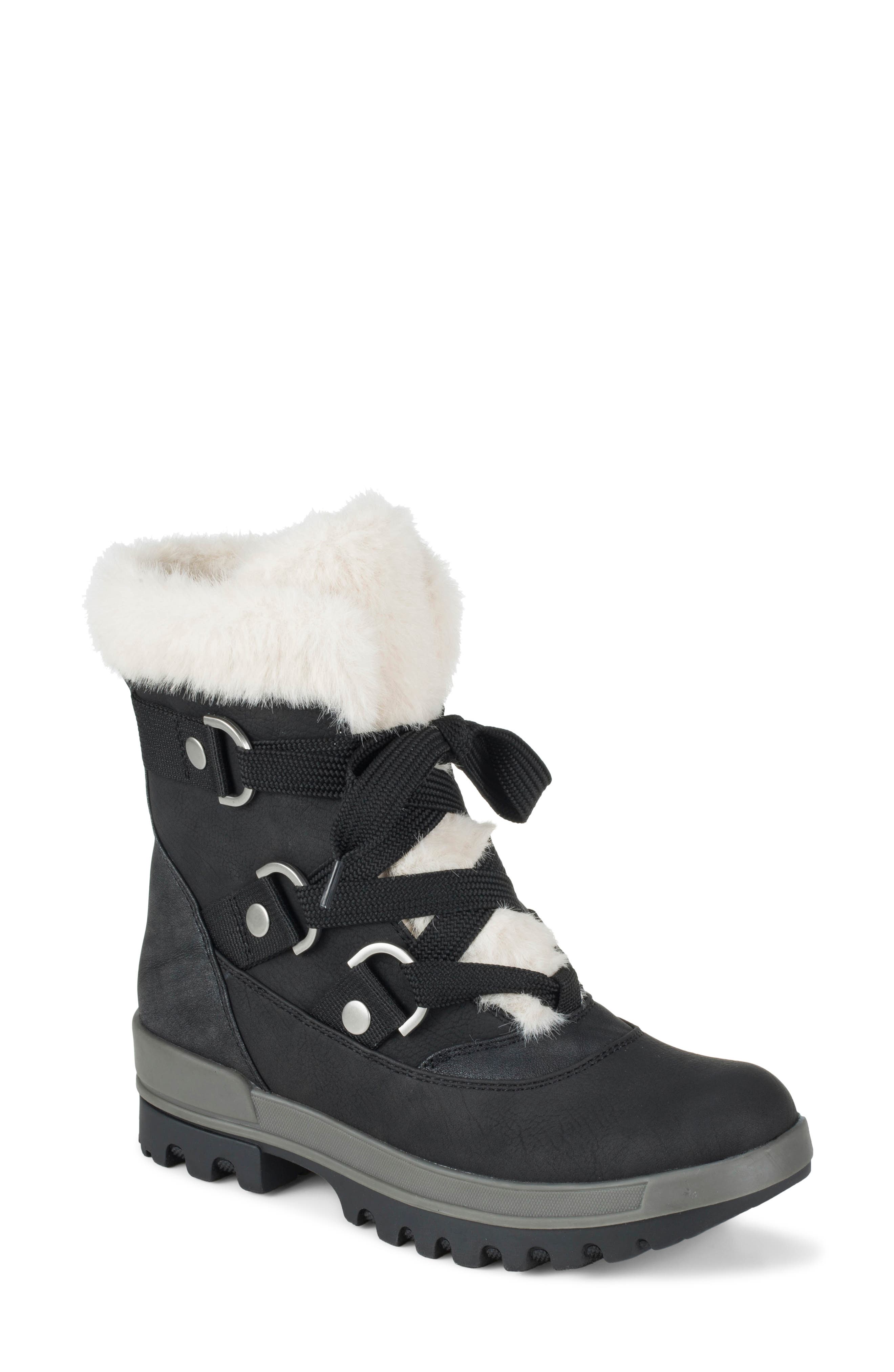 Nathalie Cold Weather Boot, Main, color, BLACK
