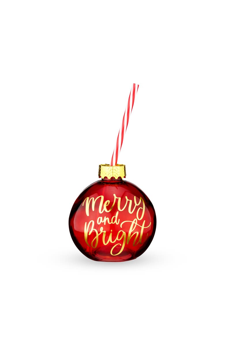 BLUSH Red Ornament Drink Tumbler Blush, Main, color, Red