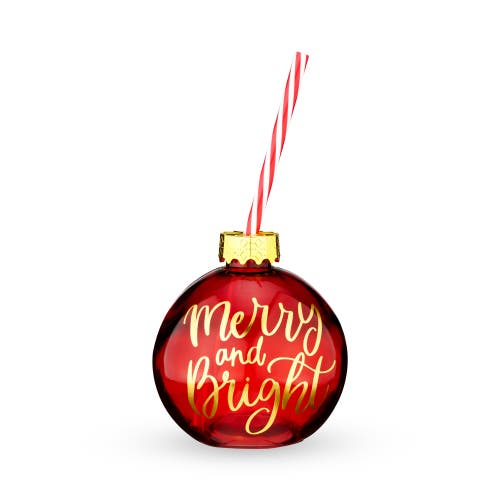 Blush Ornament Drink Tumbler In Red