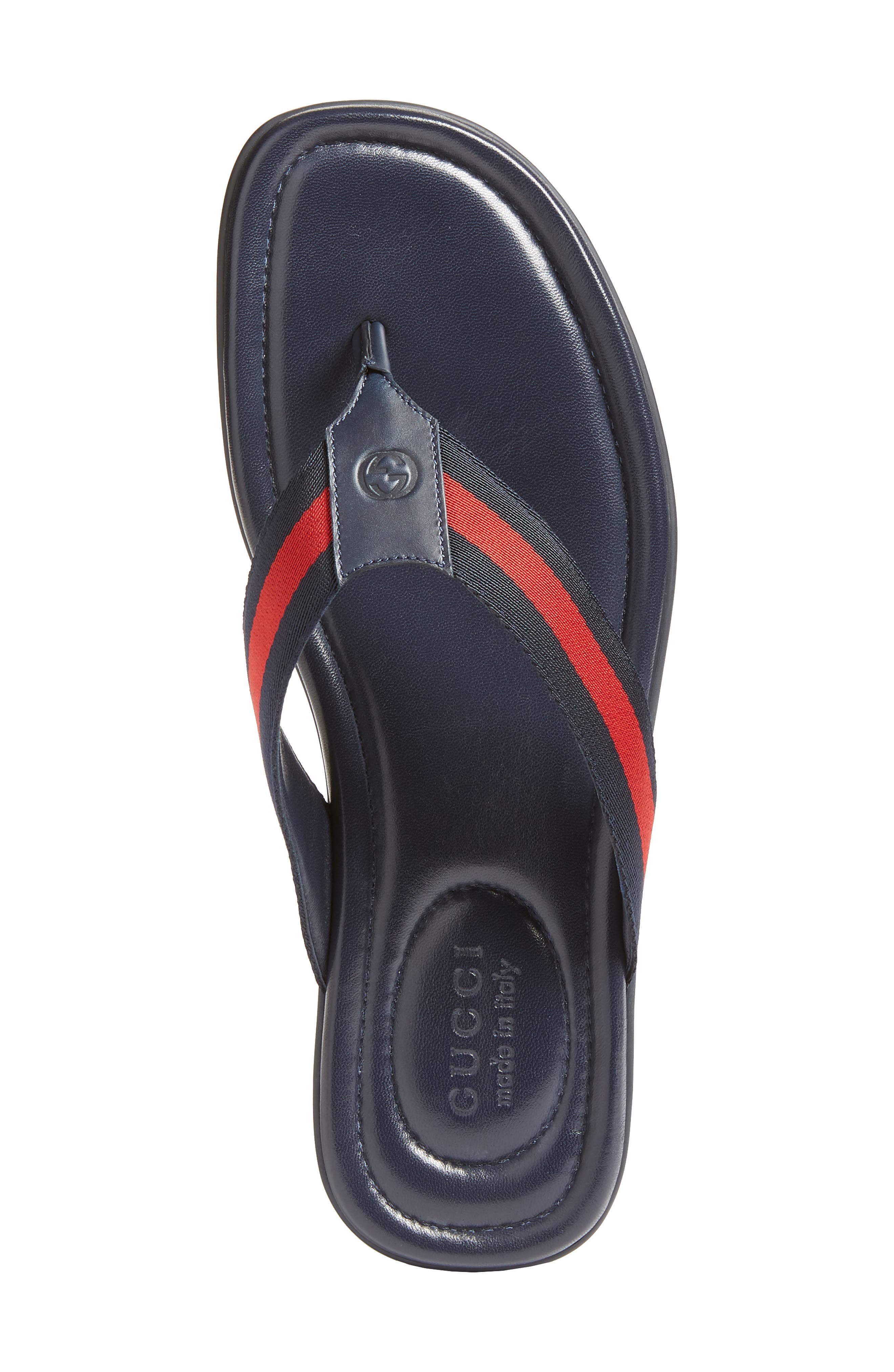 Flip Flop, Alternate, color, BLUE LEATHER