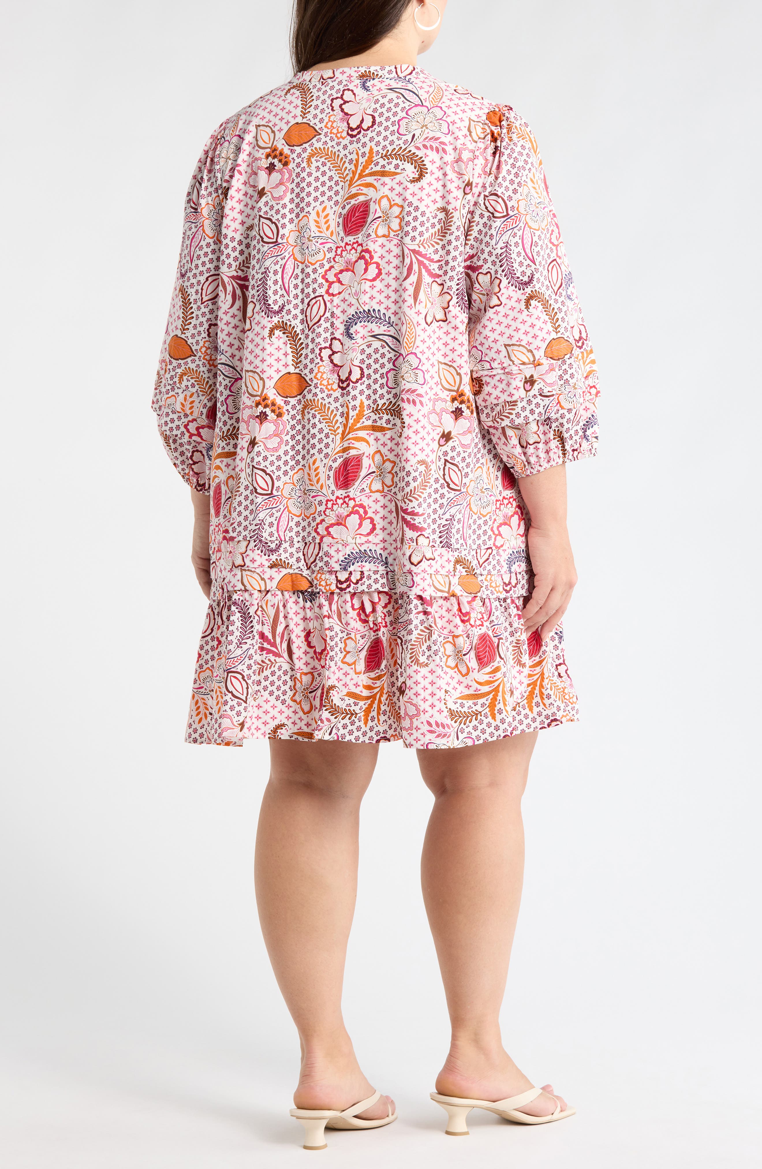 Hendry Floral Ruffle Hem Dress - image 2