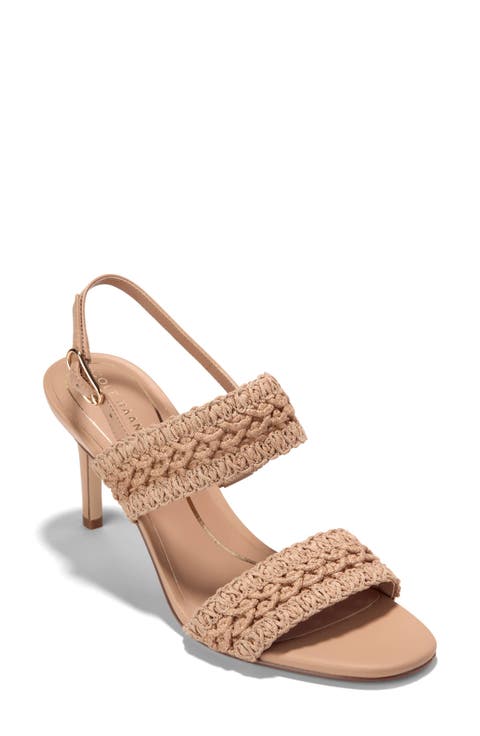 Harlan Woven Double Band Slingback Sandal (Women)