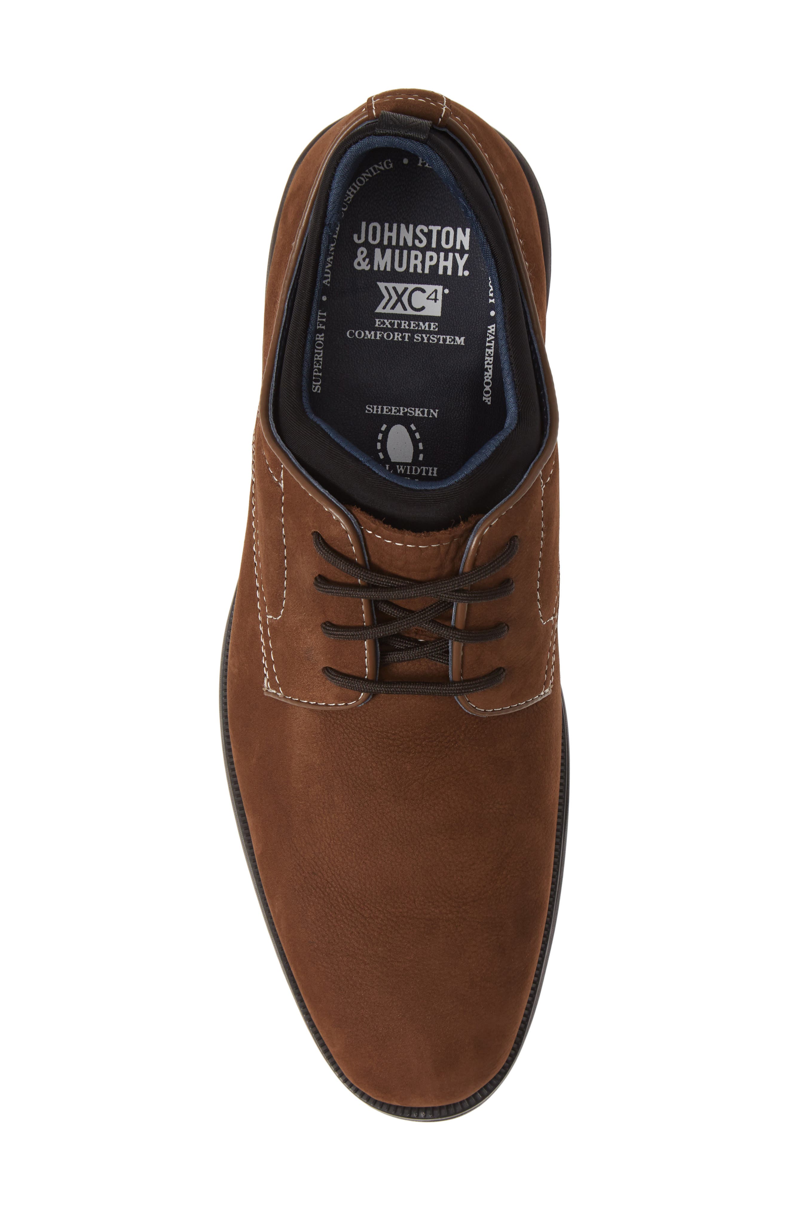 Johnston & Murphy Elkins Waterproof Plain Toe Derby, Alternate, color, 