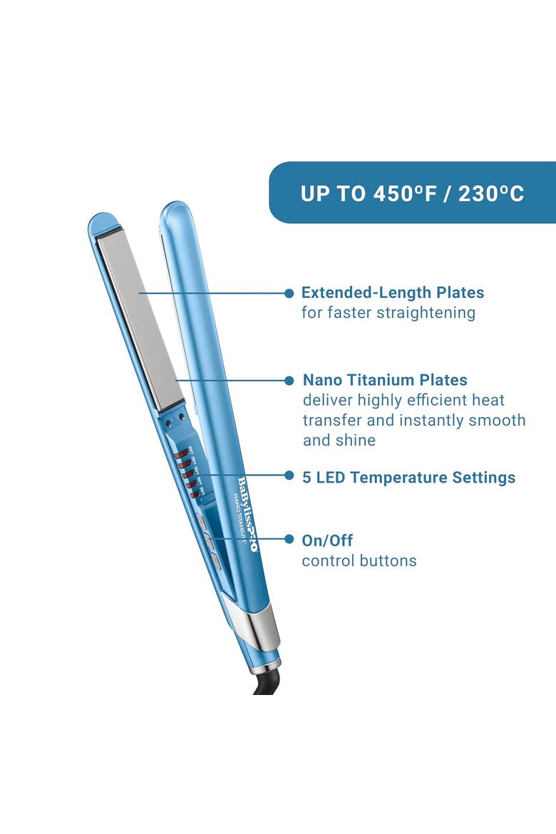 Nano Titanium 1" Ultra-Sleek Straightener, Alternate, color, Blue