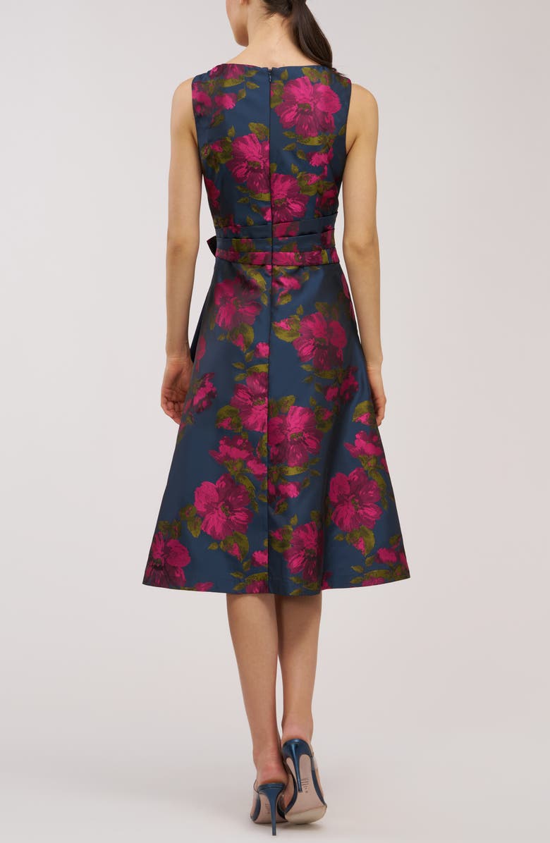 Kay Unger Elisa Sleeveless Cocktail Dress, Alternate, color, Wild Berry/ Blue Opal