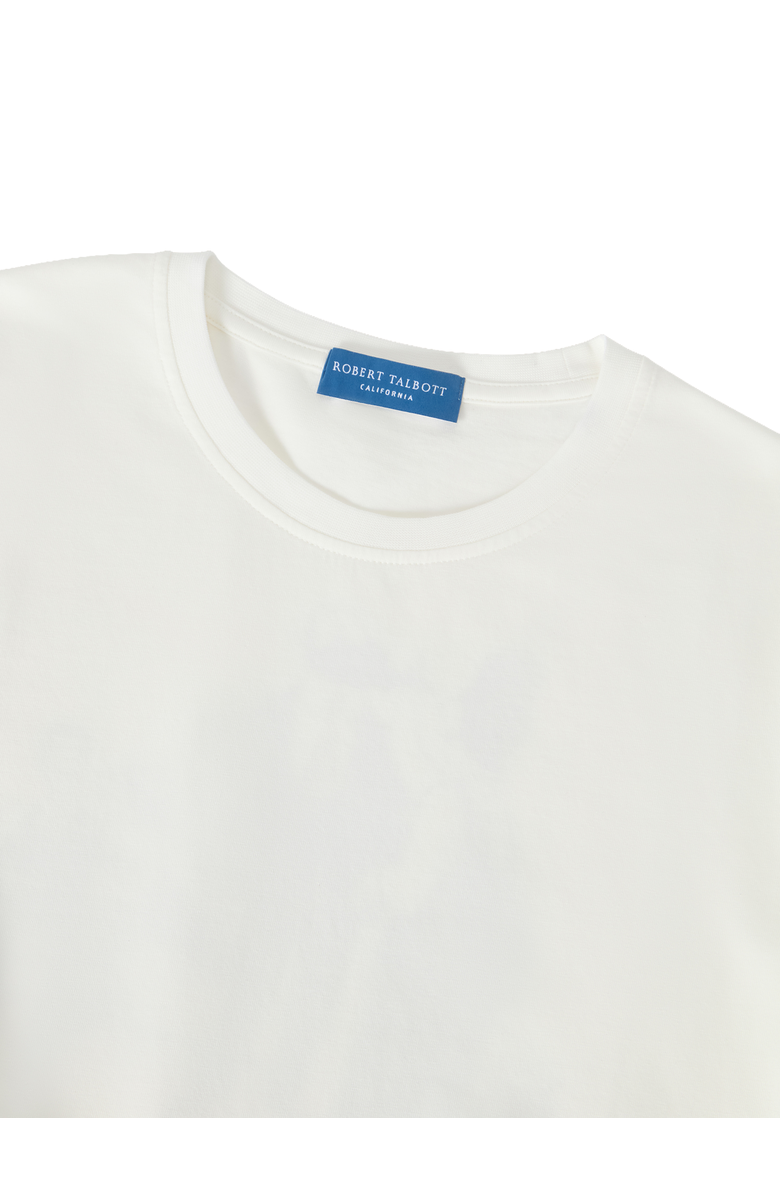 Robert Talbott Stretch Jersey Graphic Dean Tee, Alternate, color, White/Martini