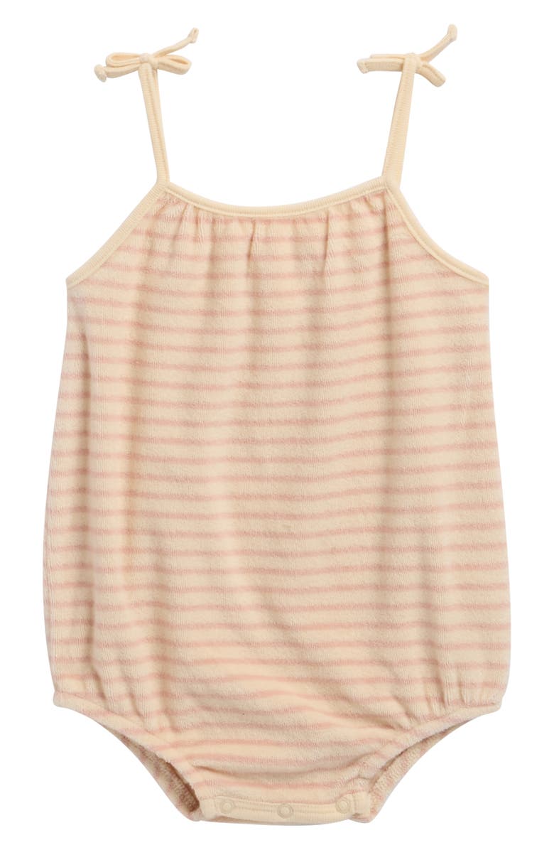 Rylee + Cru Nala Stripe Romper, Main, color, Pink