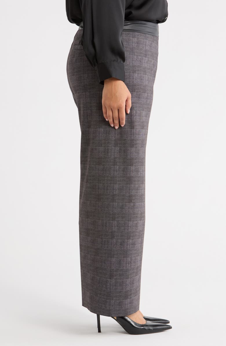 Lysse Denver High Waist Ankle Wide Leg Ponte Pants, Alternate, color, Charcoal Glen Plaid