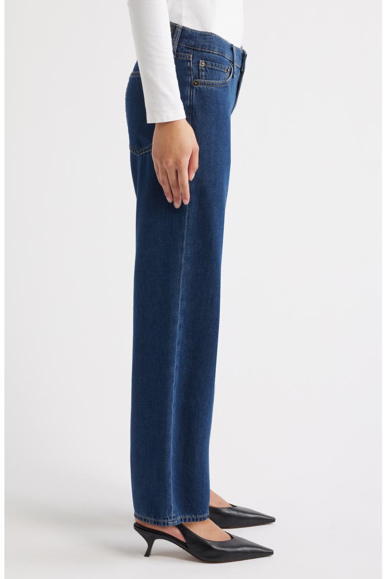 Featherweight Saige Low Rise Full Length Relaxed Straight Leg Jeans, Alternate, color, WELL BROOK