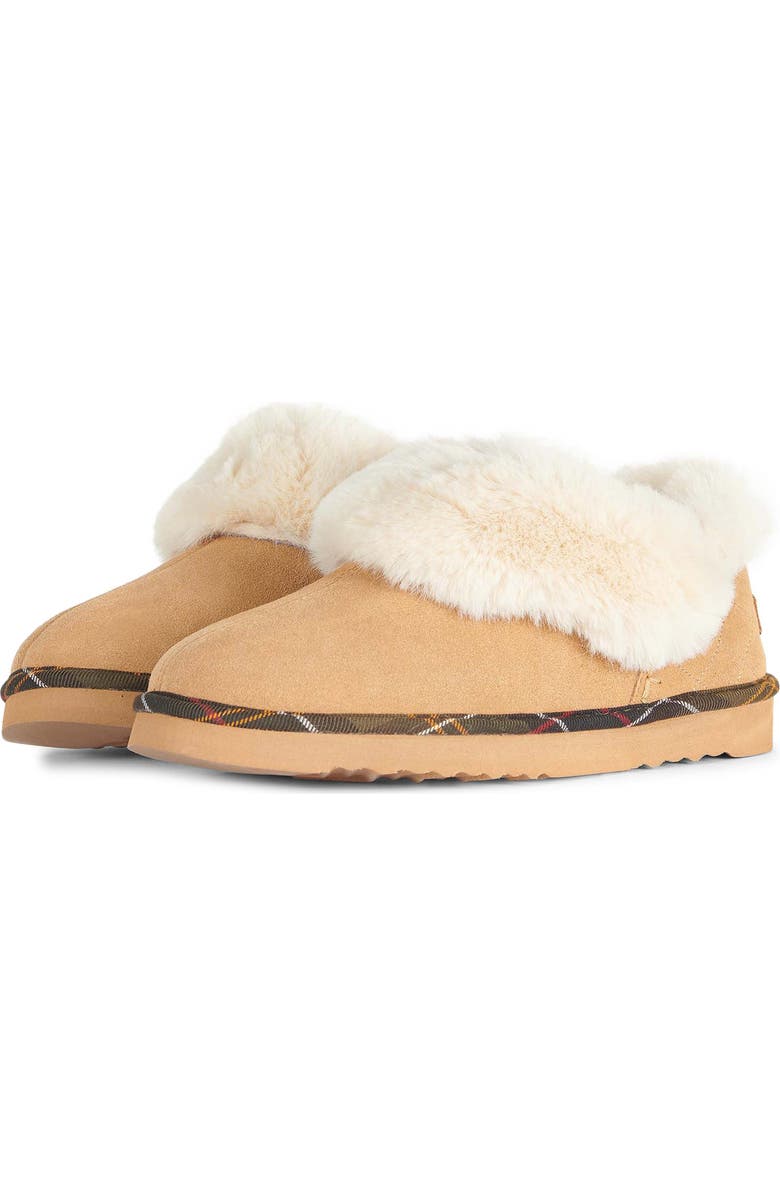Barbour Nancy Faux Fur Lined Slipper, Main, color,