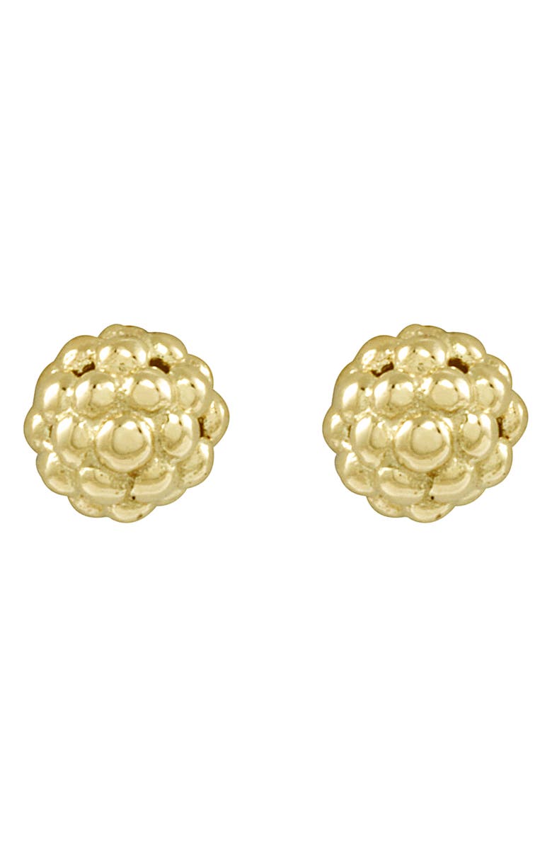 LAGOS Caviar 18K Gold Stud Earrings, Alternate, color, Gold