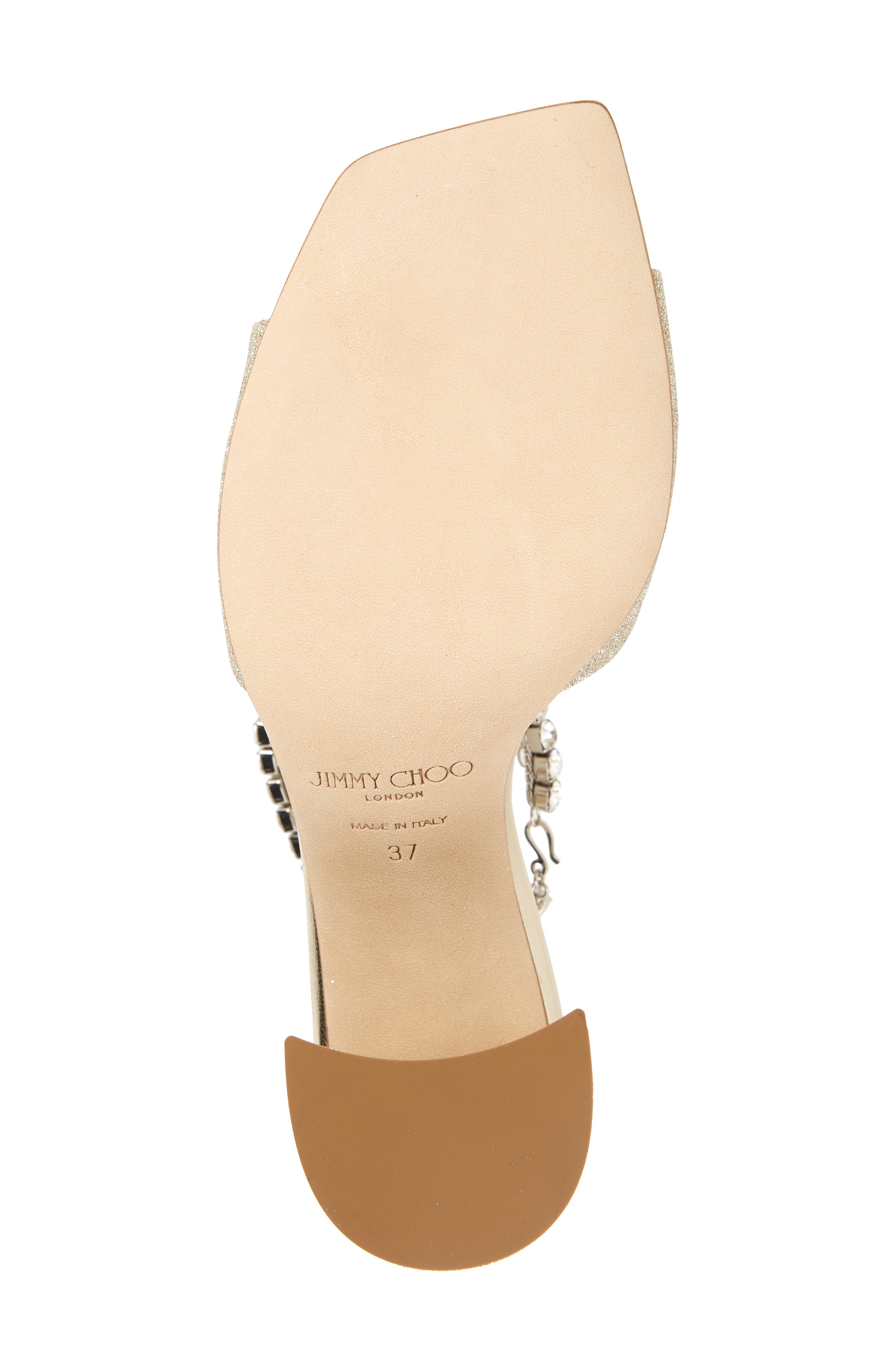 Jimmy Choo Saeda Crystal Ankle Strap Sandal, Alternate, color, 