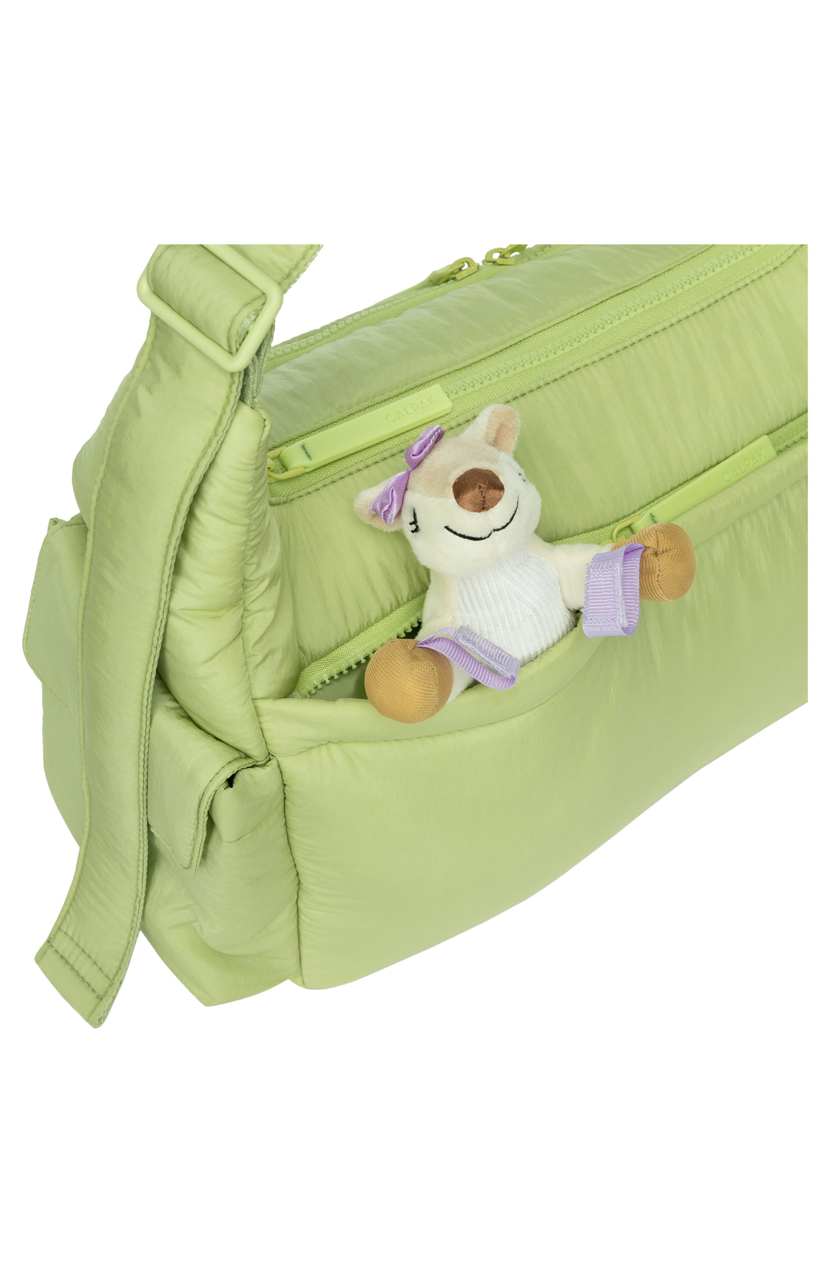 CALPAK Diaper Crossbody Bag, Alternate, color, Lime