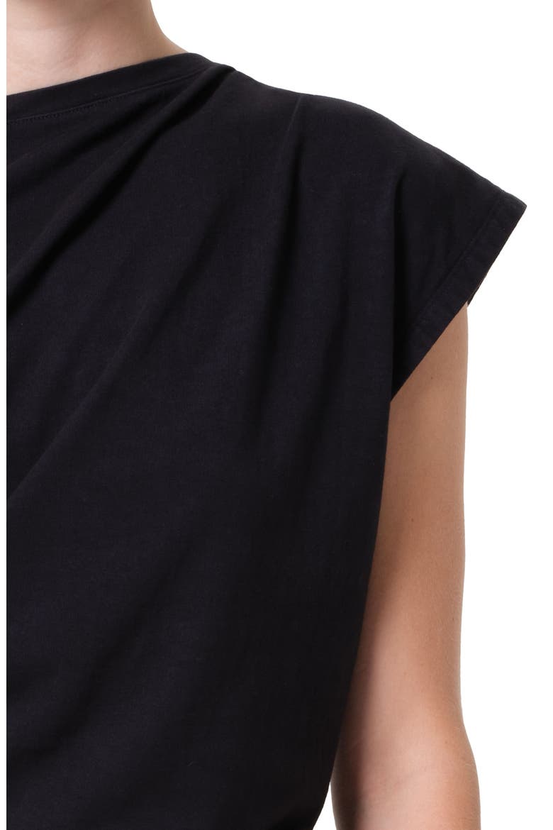 Beth Asymmetric Sheath Minidress, Alternate, color, BLACK