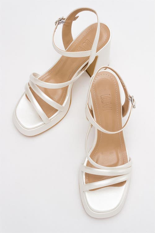 Prologue Shoes Heas Platform Sandal In White