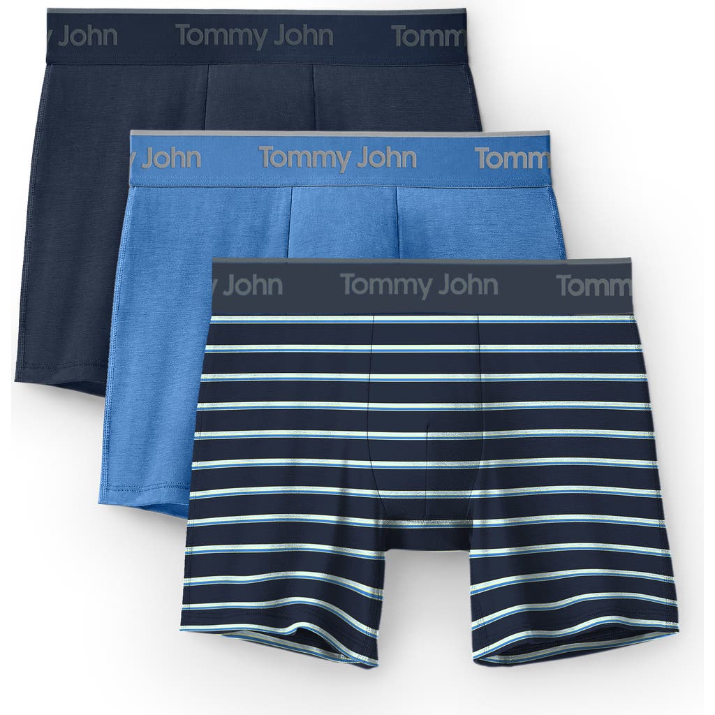 Tommy John 3-pack Second Skin 6-inch Stretch Modal Boxer Briefs In Multi