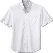 Tommy Bahama San Lucio Lotus Happy Hour IslandZone® Short Sleeve Cotton Blend Button-Up Shirt