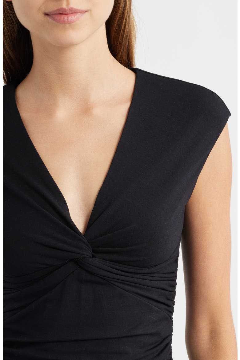 Luca Twist Front Top, Alternate, color, BLACK