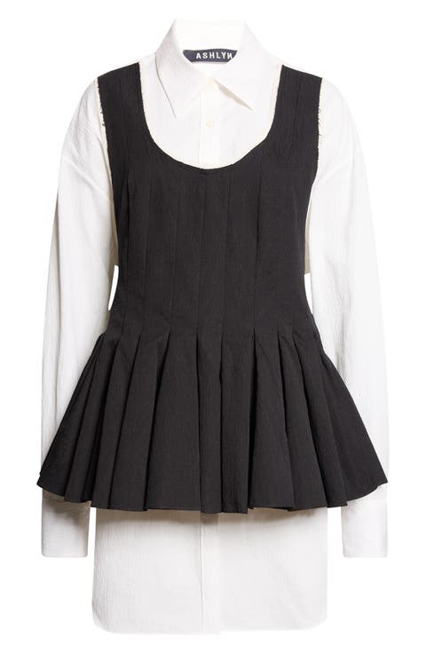 Mae Cotton Blend Tie Back Shirt