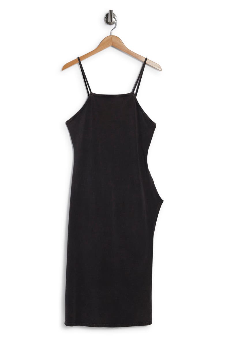 Hot Shot Stretch Cotton Tank Dress, Alternate, color, BLACK