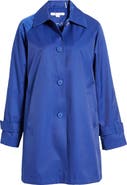 Via Spiga Balmacain Water Repellent Cotton Blend Coat
