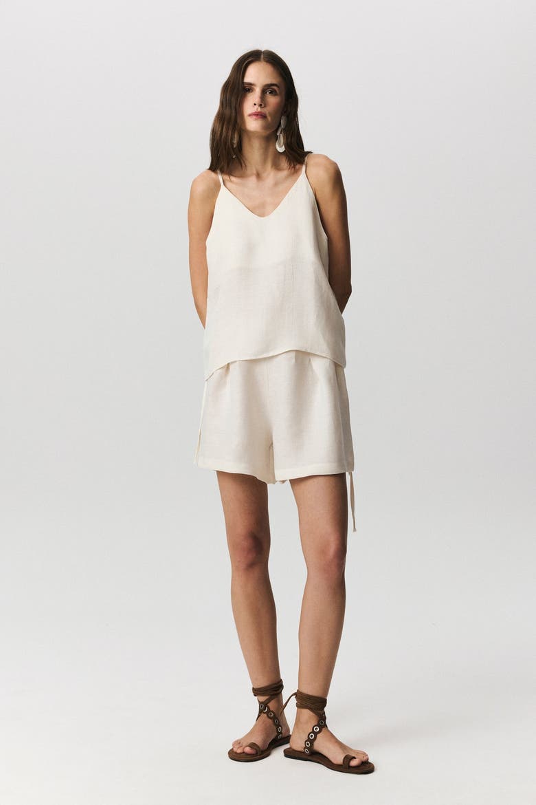 Seta Strappy Top, Alternate, color, Ivory