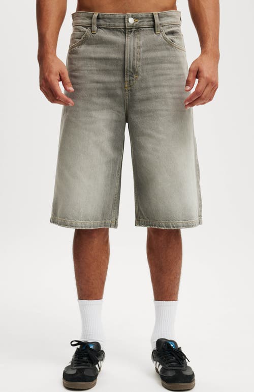 Cotton On Men's Super Baggy Jort in Steel Grey at Nordstrom, Size 34