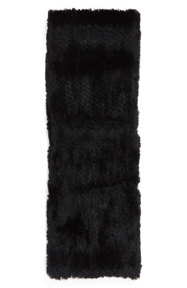 Jocelyn Genuine Rabbit Fur Infinity Scarf, Alternate, color,