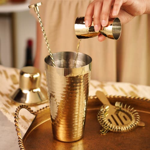 Twine Hammered Barware Set