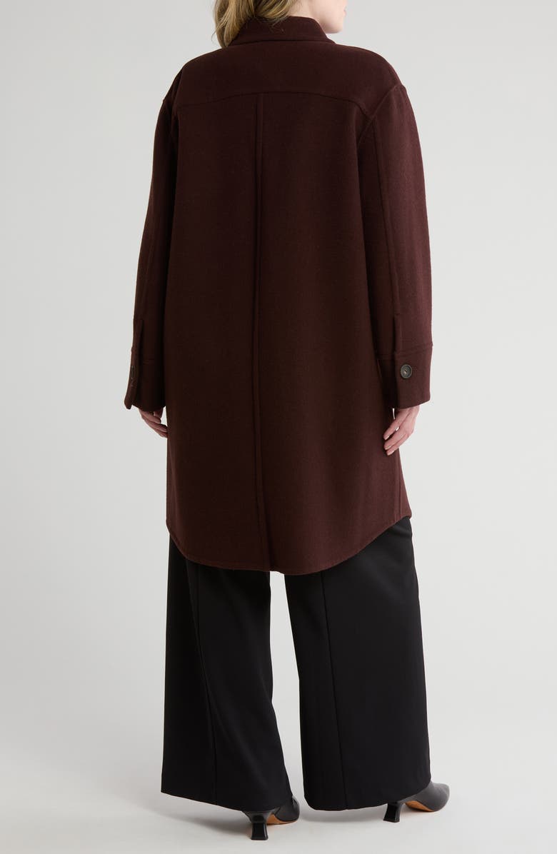 Double Pocket Wool Blend Coat