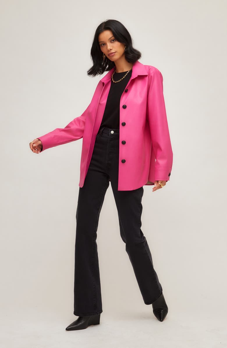 FIFTEEN TWENTY City Faux Leather Jacket, Alternate, color,