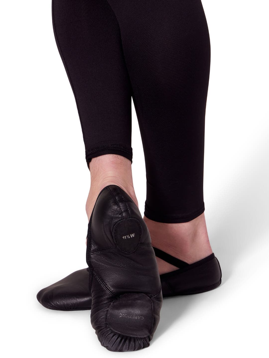Men's Leather Romeo Ballet Shoe, Alternate, color, black