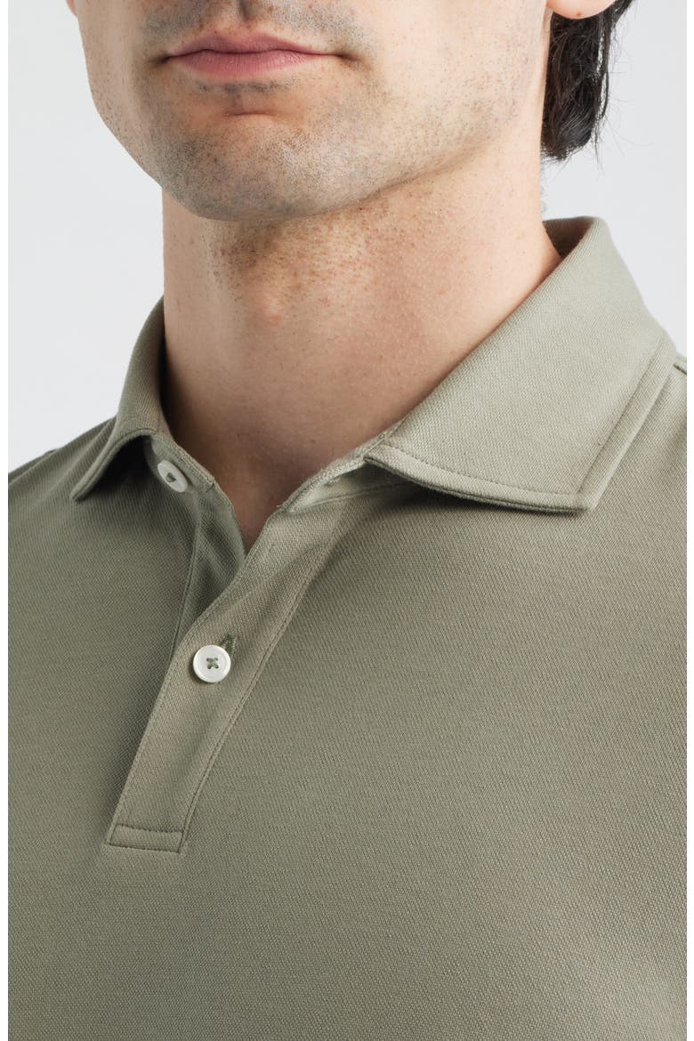 Eagle Stretch Cotton Polo, Alternate, color, FATIGUE