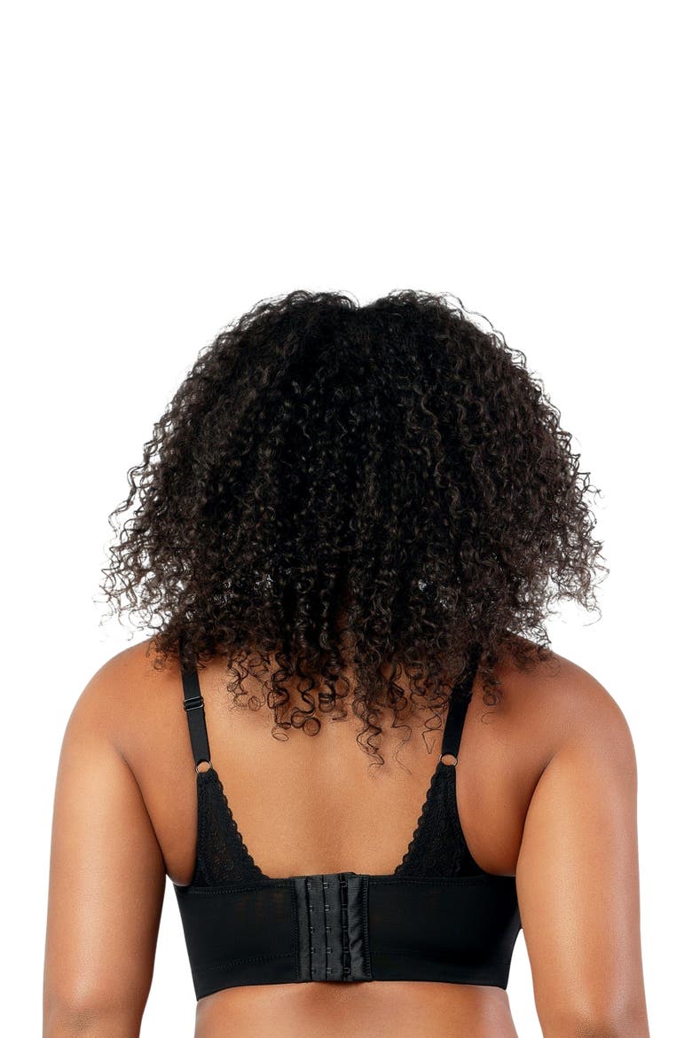 Mia Wire-Free Padded Mesh Bralette, Main, color, Black