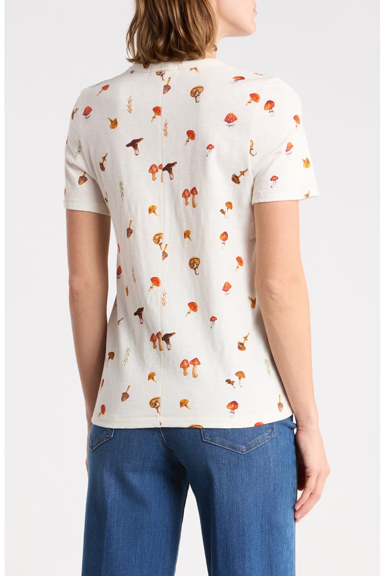Allover Mushroom Cotton Graphic T-Shirt, Alternate, color, CHKMU