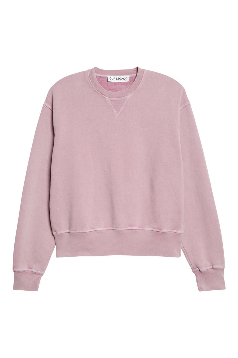 Base Fleece Sweatshirt, Alternate, color, GENTLEMENS PINK STAR FLEECE