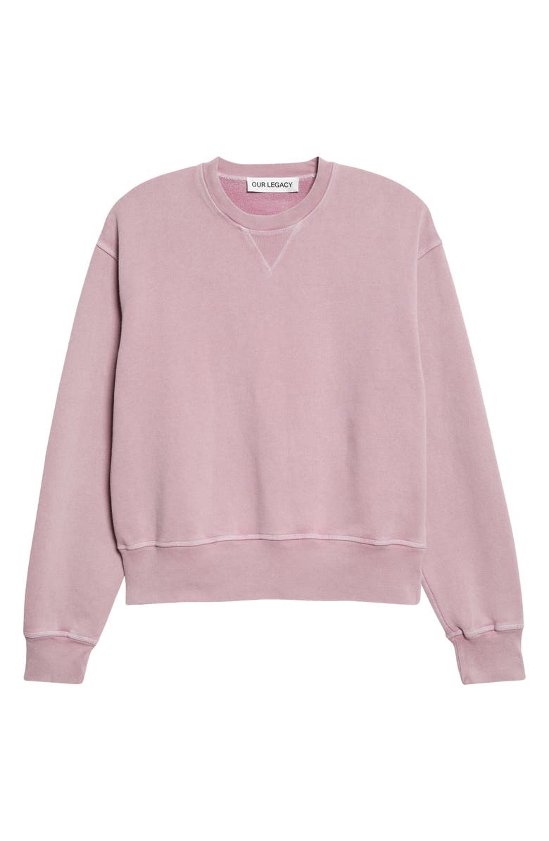 OUR LEGACY Base Fleece Sweatshirt, Main, color, Gentlemens Pink Star Fleece