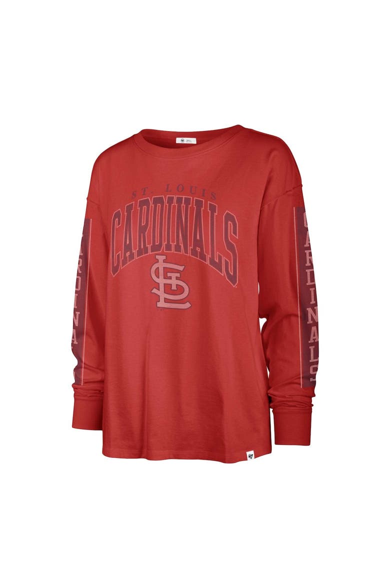 Women's '47 Red St. Louis Cardinals Statement Long Sleeve T-Shirt, Alternate, color, Red