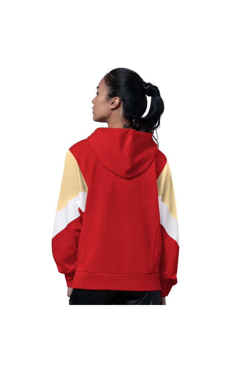 Women's Starter Scarlet San Francisco 49ers Scrimmage Hoodie, Alternate, color, Scarlet