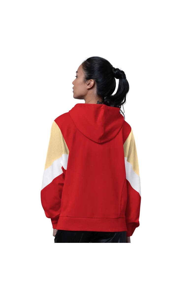 STARTER Women
s Starter Scarlet San Francisco 49ers Scrimmage Hoodie, Alternate, color, Scarlet